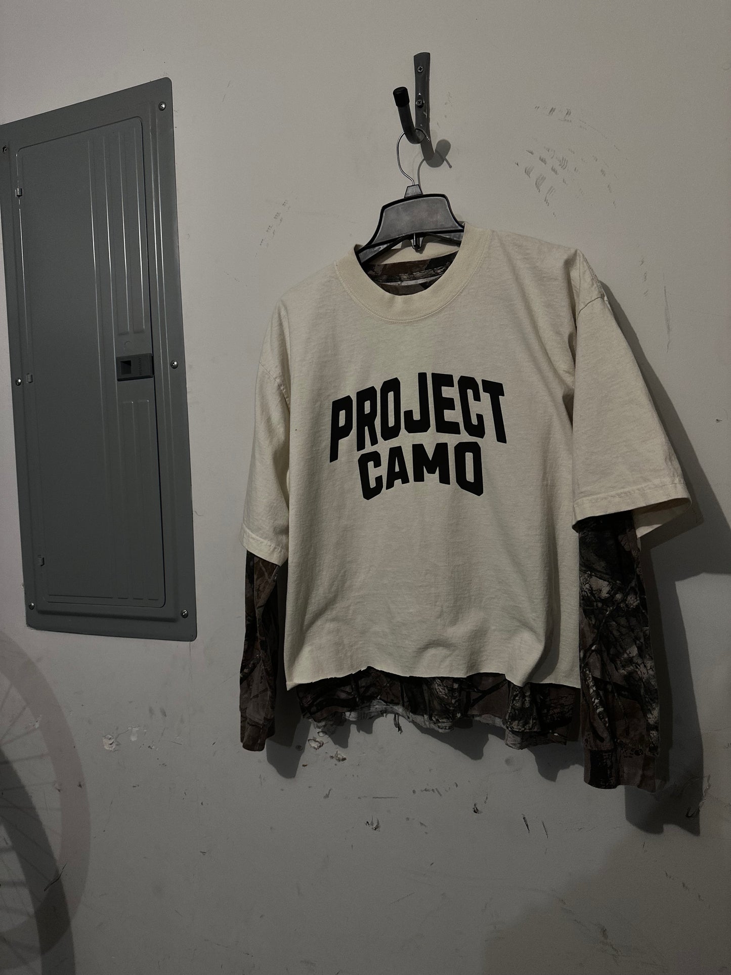 Project Camo long sleeve oversized tee
